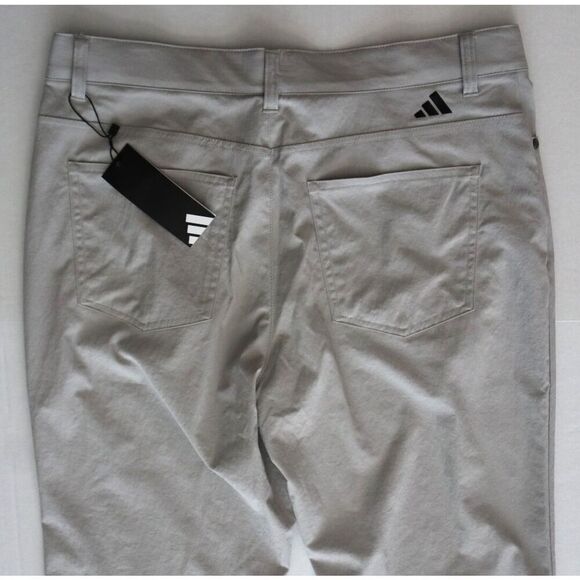 Adidas ADVR0856 Men's Sz 34/30 Gray Slim Fit 5-Pocket Golf Pants - Picture 9 of 11